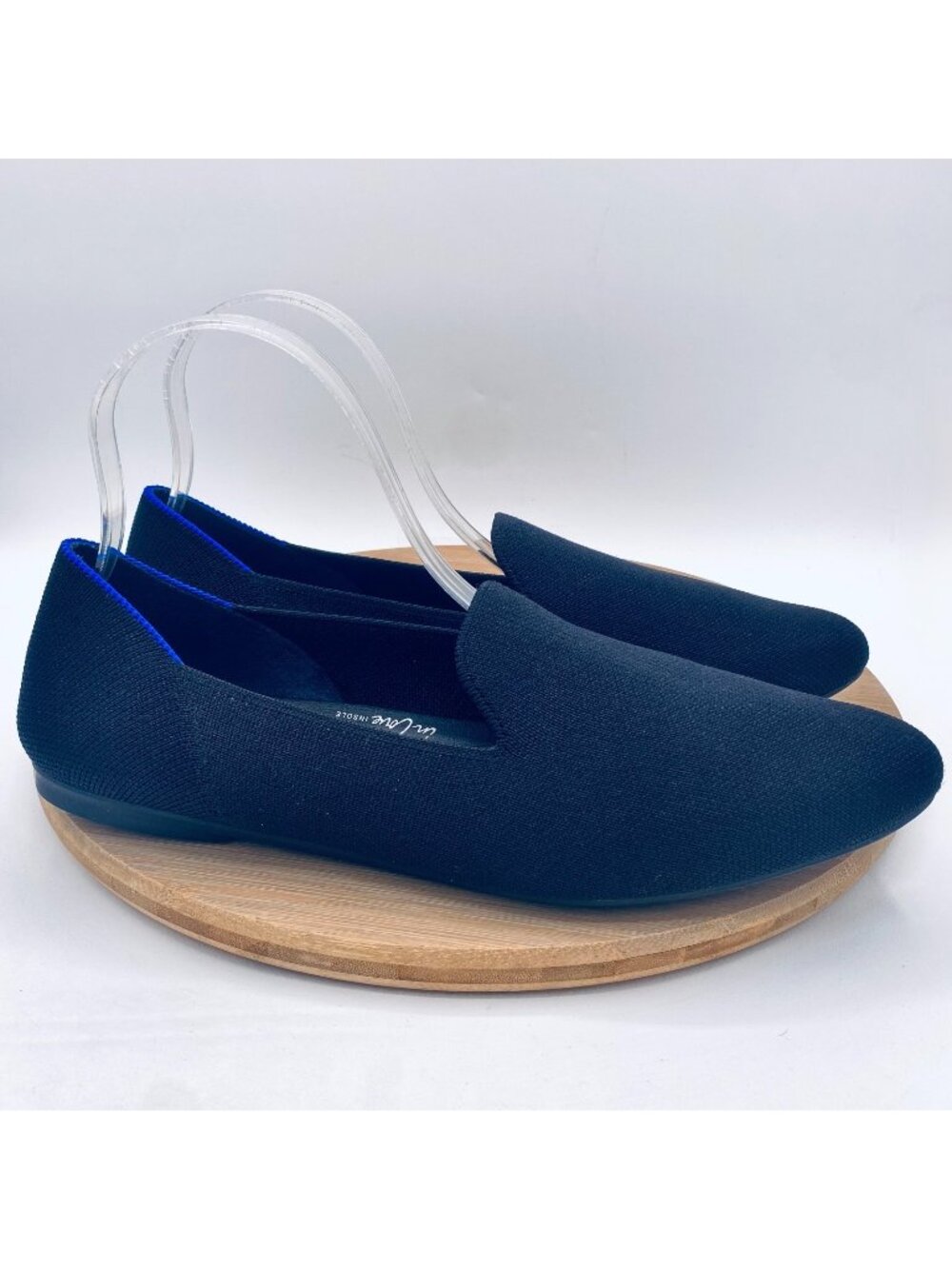 Rothys The Point Shoes Womens 10.5 Black Knit Comfort Ballet Flats Minimalist